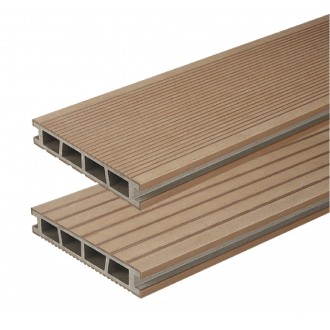 Композитная Террасная Доска (ДПК) B150, 2,4м, Тик (Teak), Bergdeck