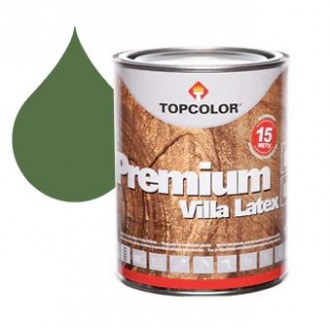Краска для дерева PREMIUM VILLA LATEX - Зеленый Topcolor
