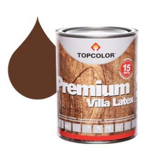 Краска для дерева PREMIUM VILLA LATEX - Коричневый Topcolor