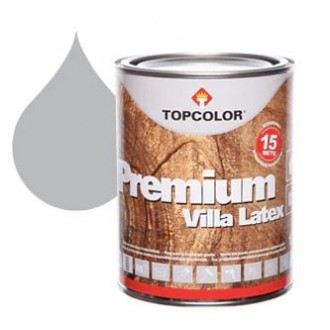 Краска для дерева PREMIUM VILLA LATEX - Серый Topcolor