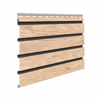 Ламельная панель Fronto V-Black Светлый Дуб (Light Oak) SVP-06...