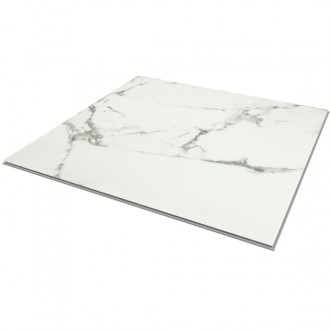 Vinila flīzes paneļi Grīdai - Calacatta Snow, 60x60cm, bez...