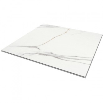 Vinila flīzes paneļi Grīdai - Calacatta White, 60x60cm, bez...