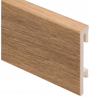 PVC Grīdlīste Bravo 80, Noble Oak, 240 x 8 x 1,6cm, Yutra