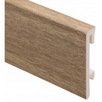 ПВХ Плинтус Bravo 80, Aria Oak, 240 x 8 x 1,6см, Yutra