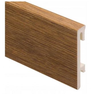 PVC Grīdlīste Bravo 80, Kruger Oak, 240 x 8 x 1,6cm, Yutra