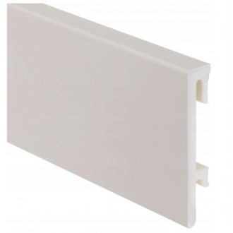 PVC Grīdlīste Bravo 80, Cashmere, 240 x 8 x 1,6cm, Yutra
