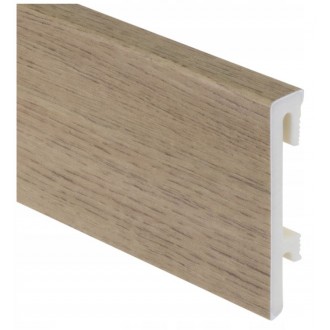 PVC Grīdlīste Bravo 80, Idaho Oak, 240 x 8 x 1,6cm, Yutra