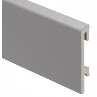 ПВХ Плинтус Bravo 80, Grey, 240 x 8 x 1,6см, Yutra*