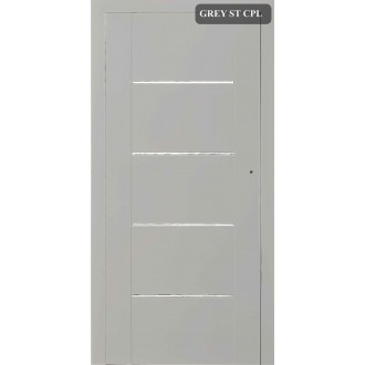 Межкомнатные двери 60/70/80 - 203см LAURENCJA 1, GREY ST CPL, С...