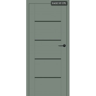 Iekšdurvis 60/70/80 - 203cm LAURENCJA 1, SAGE (Salvija) ST CPL, ar...