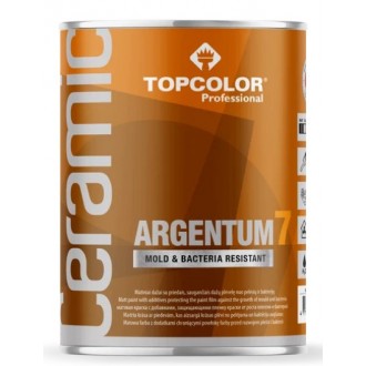 Krāsa sienām / griestiem CERAMIC ARGENTUM 7  1L Topcolor