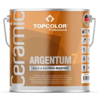 Краска для стен / потолка CERAMIC ARGENTUM 7 2,5Л Topcolor