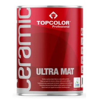Griestu krāsa CERAMIC ULTRA MAT 0,9L Topcolor