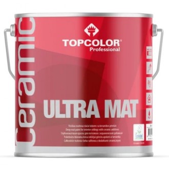 Краска для потолка CERAMIC ULTRA MAT 2,5Л Topcolor