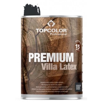 Krāsa kokam PREMIUM VILLA LATEX - Antracīts Topcolor
