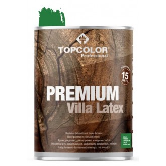 Krāsa kokam PREMIUM VILLA LATEX - Zaļa Topcolor