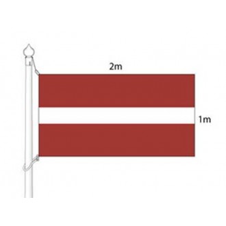 Latvijas valsts karogs (karoga mastam) 2x1m
