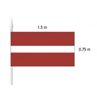 Latvijas valsts karogs (fasādei) 1.5x0.75m