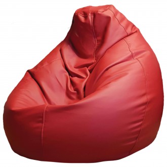 Mешок для сидения из искусственной кожи XXL(350L) - Красный